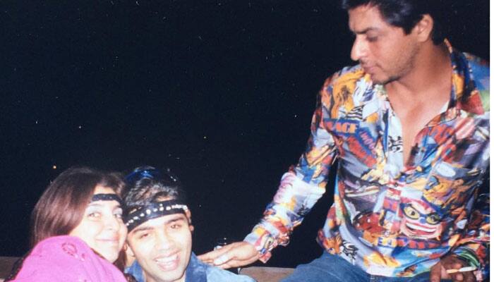 Farah Khan&#039;s throwback picture with Shah Rukh Khan and Karan Johar will give you friendship goals!