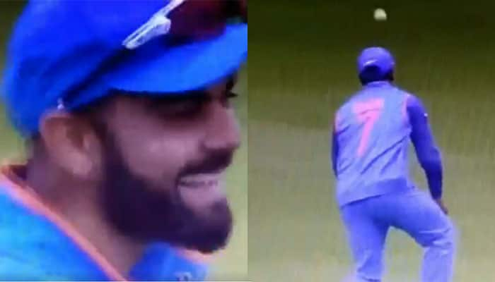 WATCH: Virat Kohli cannot stop laughing as MS Dhoni drops a sitter against Bangladesh in 2nd warm-up game