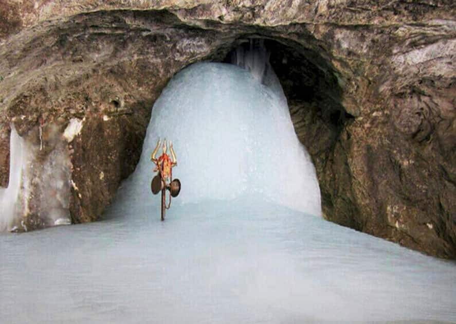 Ice-Shiva lingam at Amarnath