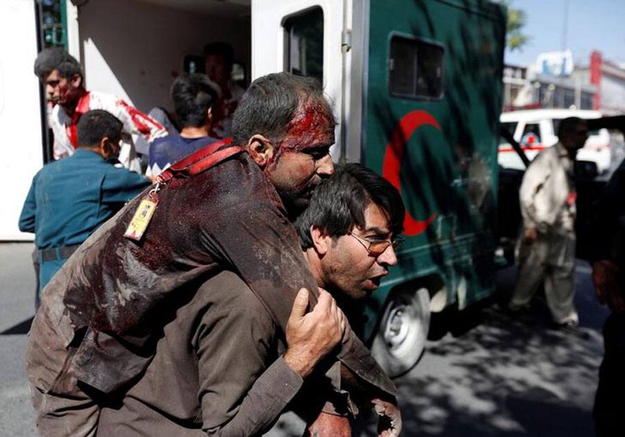 By God's grace Indian Embassy staff are safe Kabul Explosion, assures Sushma Swaraj.