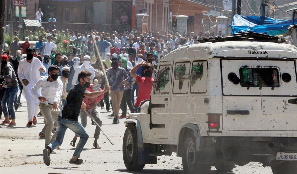 Protest in Srinagar