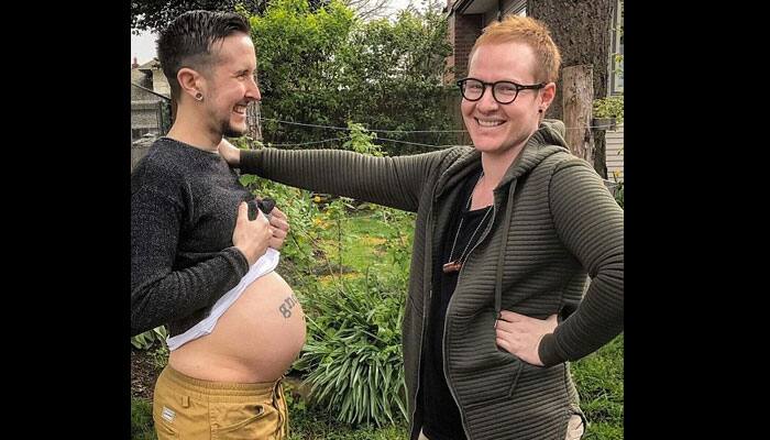 A year after suffering from miscarriage, transgender man announces pregnancy with gay husband!