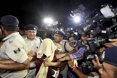 Bihar board topper Ganesh Kumar being arrested