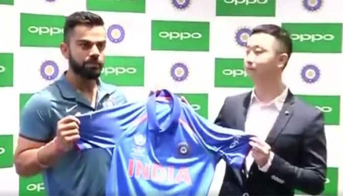 WATCH: Virat Kohli &amp; Co get new Team India jersey on the eve of crucial ICC Champions Trophy opener