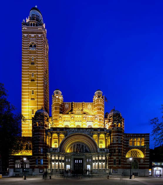 The Campanile Bell Tower of Westminster Cathedral, London, United Kingdom