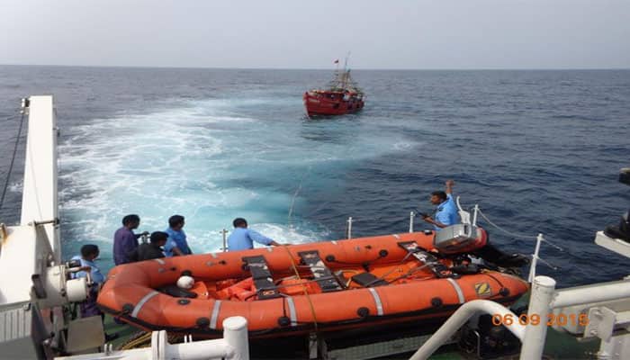 Karnataka: Coast Guard rescues seven fishermen from sinking boat