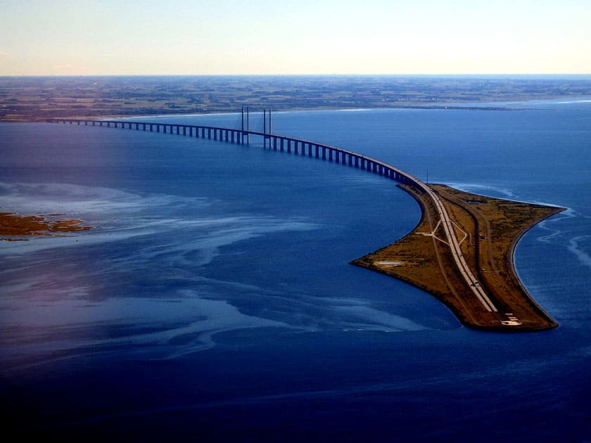 Øresund Bridge – Denmark and Sweden border