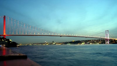 Bosphorus Bridge, Turkey – Geographical border between the Europe and Asia