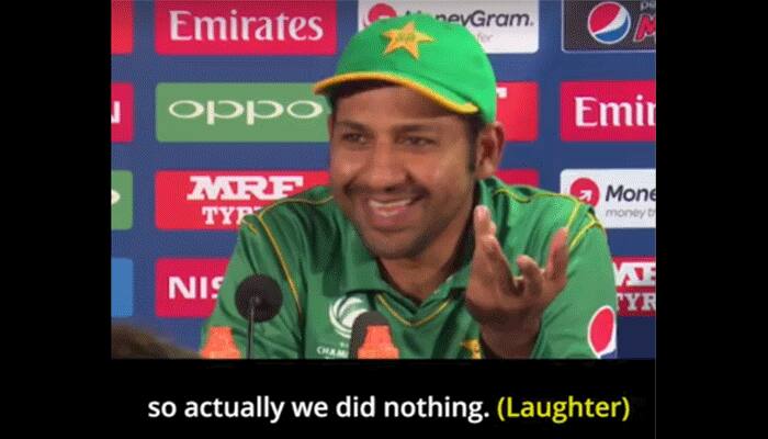 WATCH: 'Did nothing to turnaround Pakistan's form vs South Africa', Sarfaraz  Ahmed makes reporters burst into laughter | ICC Champions Trophy News | Zee  News