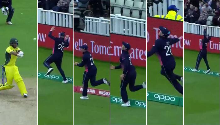 ICC CT 2017, Aus vs Eng: Jason Roy conjures up impossible catch to dismiss dangerous Glenn Maxwell — WATCH