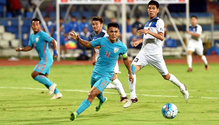 WATCH: Sunil Chhetri powers India past Kyrgyzstan in AFC Cup qualifier with a beautiful goal