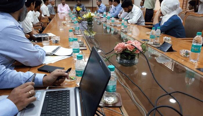 Petroleum Minister Dharmendra Pradhan felicitates Kashmiri students