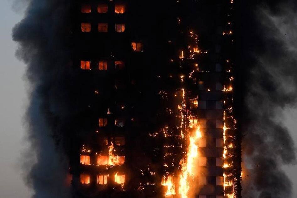 fire in north Kensington, West London