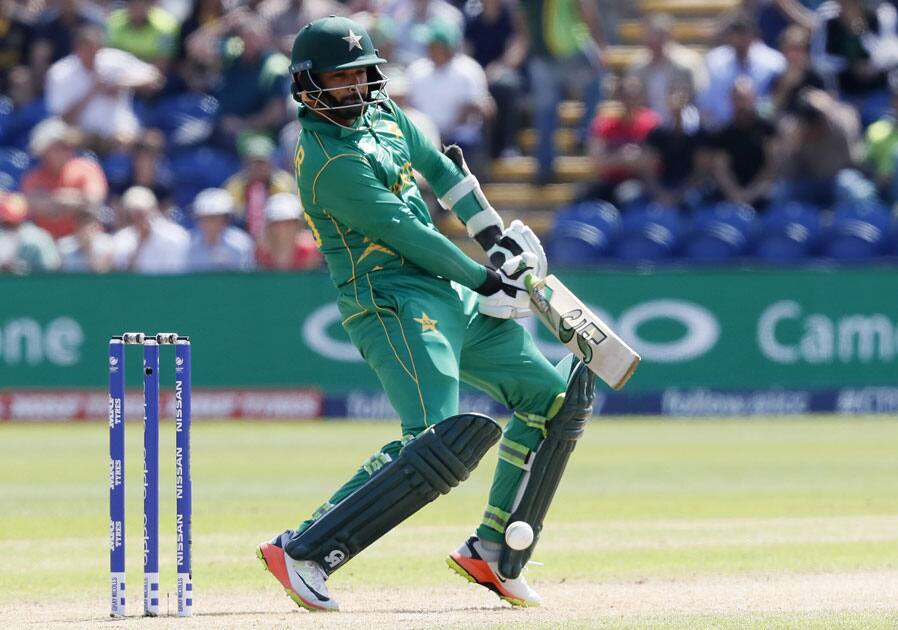 Pakistans Azhar Ali plays a shot