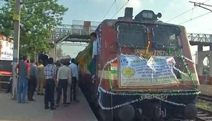 Gujarat CM Vijay Rupani flags off special train on centenary celebration of Sabarmati Ashram