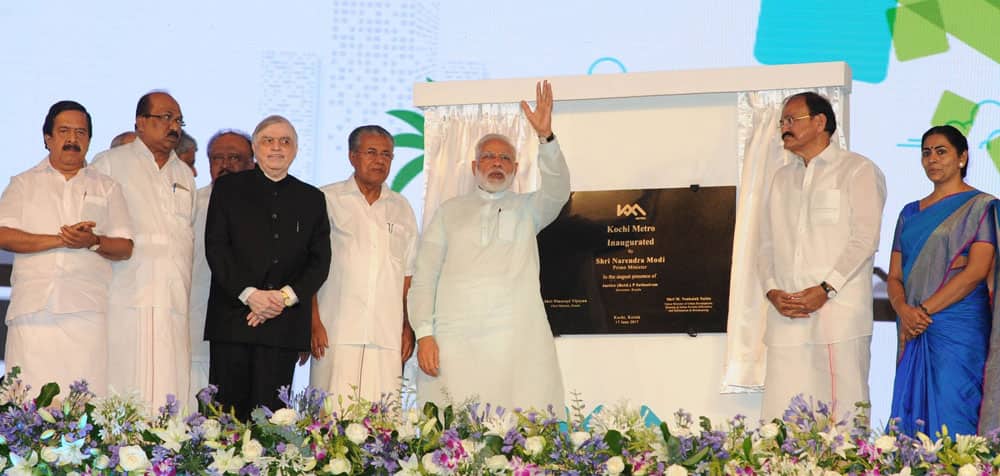 Narendra Modi dedicates the Kochi Metro