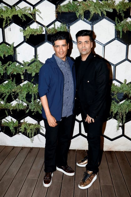 Manish Malhotra with filmmaker Karan Johar