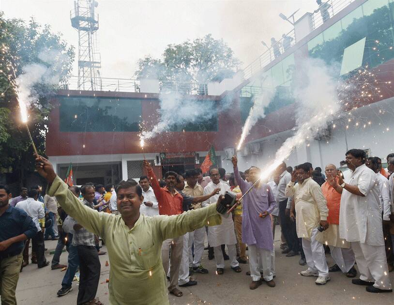 BJP celebrates announcement of Kovind as president