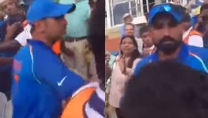 WATCH: MS Dhoni pacifies angry Mohammed Shami for confronting Pakistani fan post ‘Who’s your Daddy?’ taunt