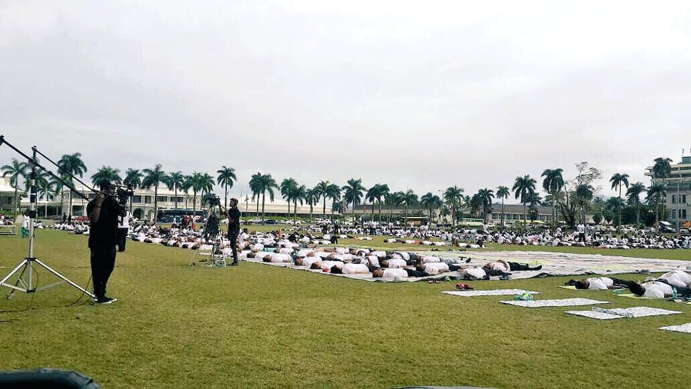 people participated in International Yoga Day in Suva, Fiji