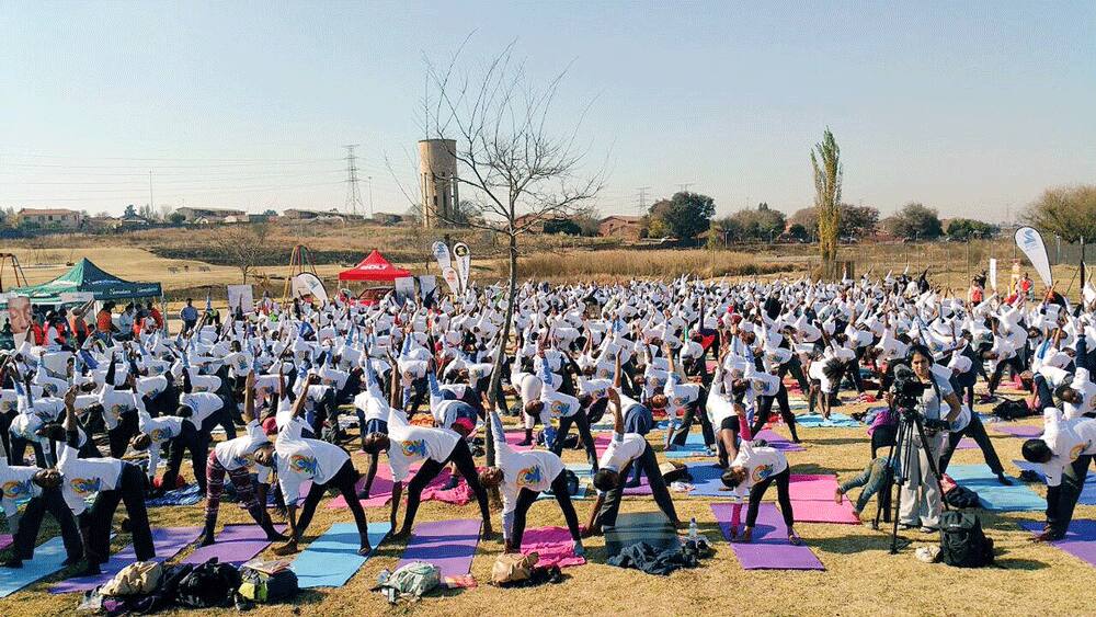 International Yoga Day at Soweto, South Africa