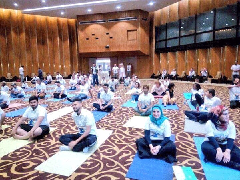 International Yoga Day in Baghdad, Iraq