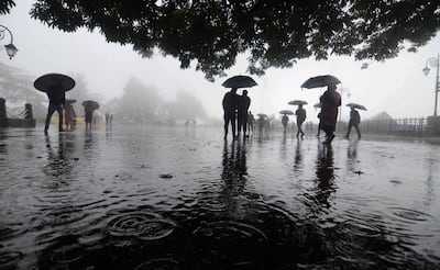 Heavy rainfall in Shimla