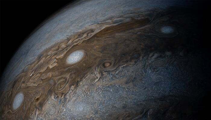 NASA&#039;s Juno captures beautiful view of Jupiter’s bands of clouds!