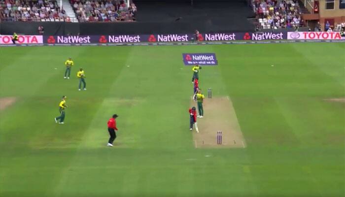 WATCH: Jason Roy becomes first man ever to be dismissed for obstructing field in T20Is
