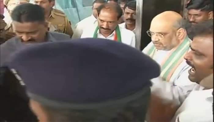 Amit Shah arrives in Puducherry as part of 110-day nation-wide tour, take stock of political situation
