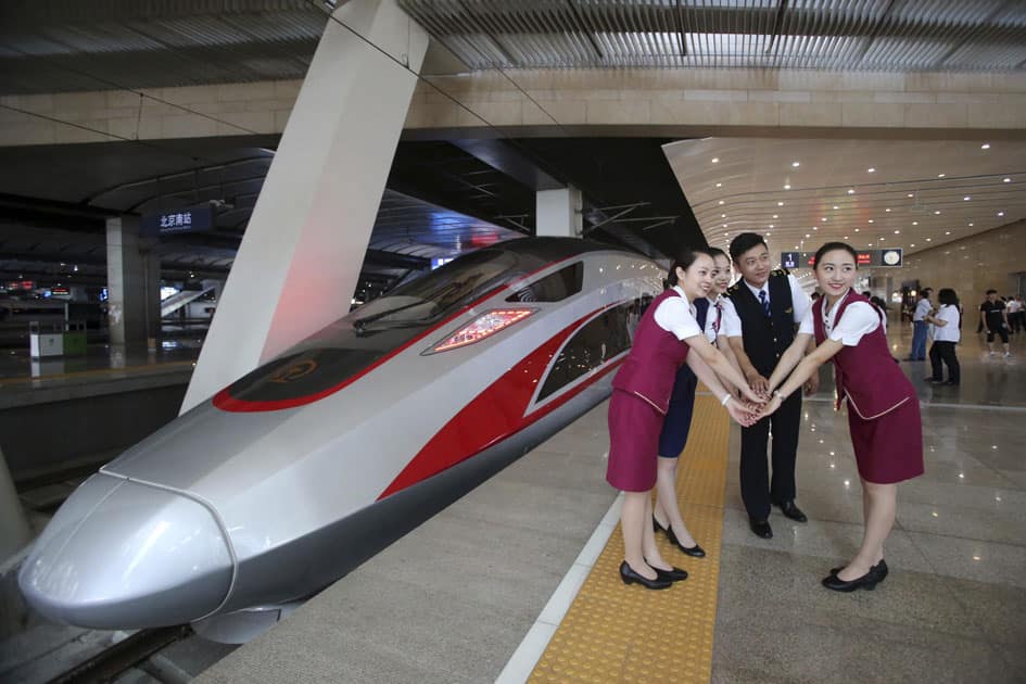 Chinas latest high speed train capable of reaching 400kph