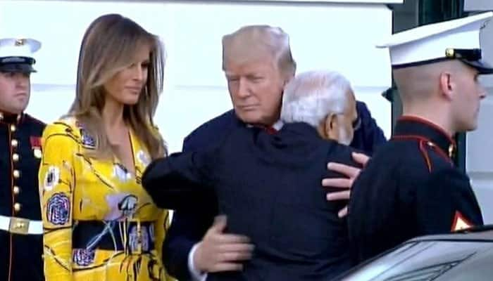 PM Modi bids adieu after working dinner with President Trump in White House – Watch video