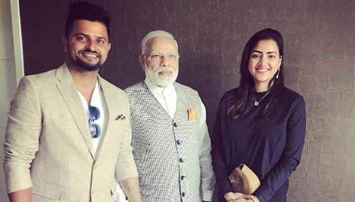 Suresh Raina, wife Priyanka meet Prime Minister Narendra Modi in Netherlands – See pics!