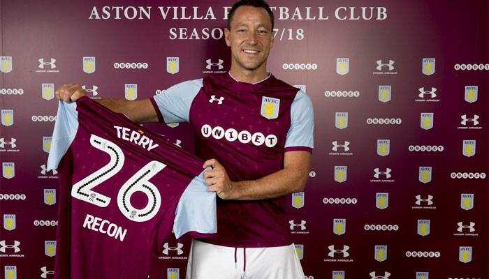 Former Chelsea captain John Terry joins Aston Villa