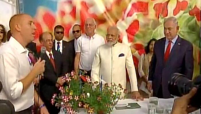 PM Narendra Modi, Israeli PM Benjamin Netanyahu visit Danziger Flower Farm in Israel