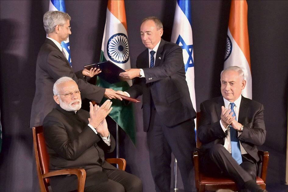 Prime Minister Narendra Modi and his Israeli counterpart Benjamin Netanyahu
