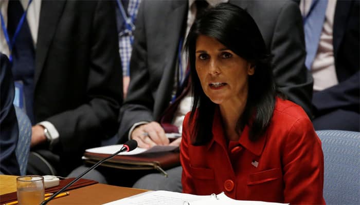 US prepared to use force to stop North Korea`s nuclear missile program: Nikki Haley