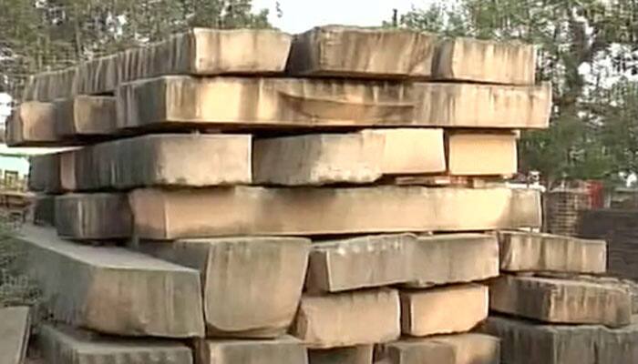 Ayodhya: Stones brought for construction of Ram Mandir