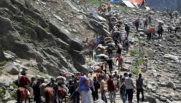 Amarnath Yatra resumes after day-long suspension