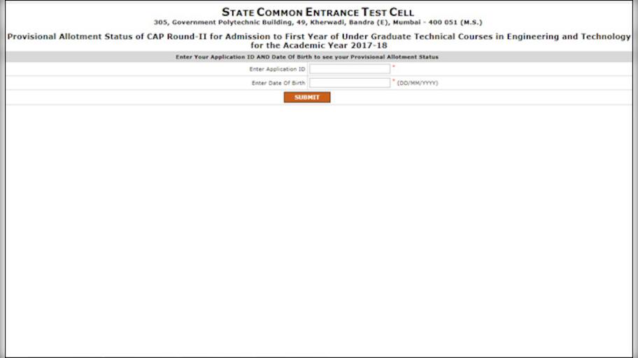 DTE Maharashtra releases Engineering CAP provisional allotment list ...