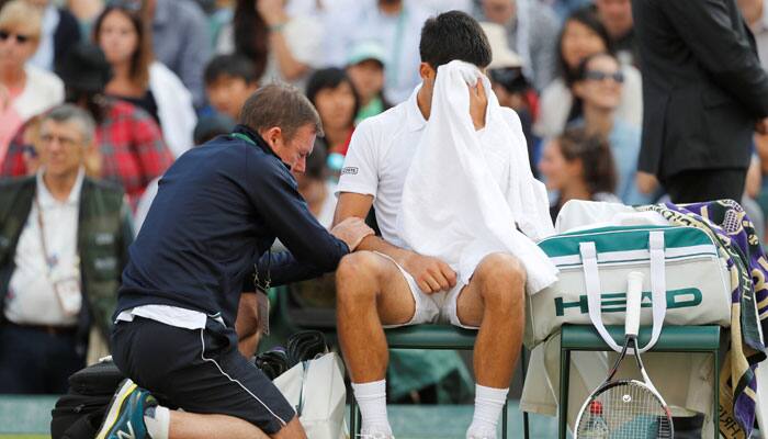 Wimbledon 2017: Three-time champion Novak Djokovic retires from quarterfinal match against Tomas Berdych