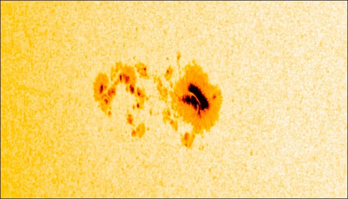 NASA&#039;s SDO captures incredible sunspot that appears tiny but is actually larger than Earth! - Watch video