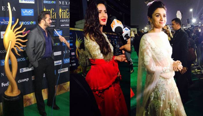 IIFA 2017 ROCKS: Salman Khan, Katrina Kaif, Alia Bhatt and other B-Towners dazzle the green carpet—PICS