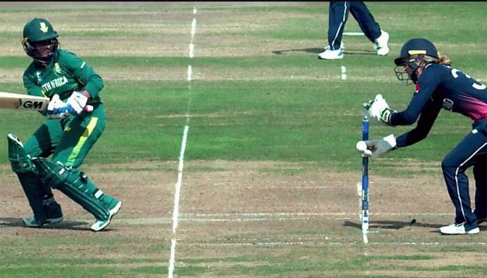 WATCH: Sarah Taylor produces magical stumping to dismiss Trisha Chetty in WWC 2017 semi-final