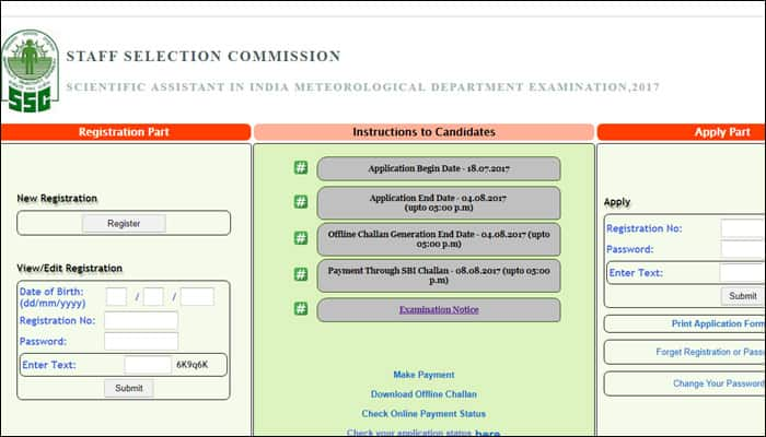 1100 jobs in IMD: SSC Scientific Assistants Recruitment 2017; check ssconline.nic.in