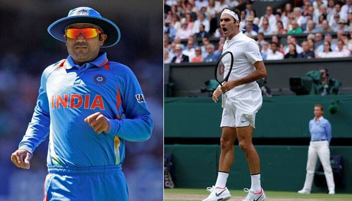 Roger Federer&#039;s love for cow leaves Virender Sehwag impressed, fans laughing