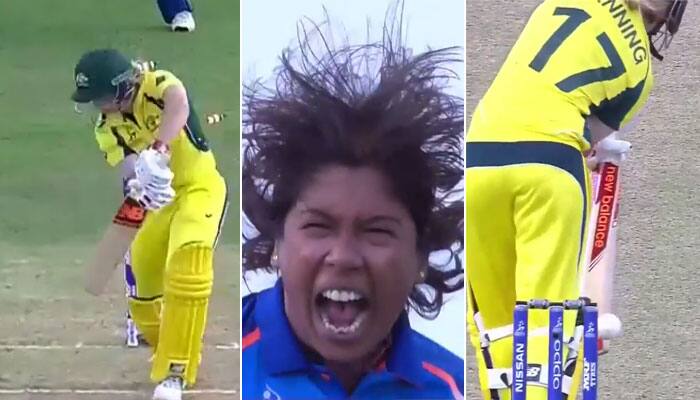WATCH: Oh you beauty! Jhulan Goswami makes a mockery of Aussie legend Meg Lanning