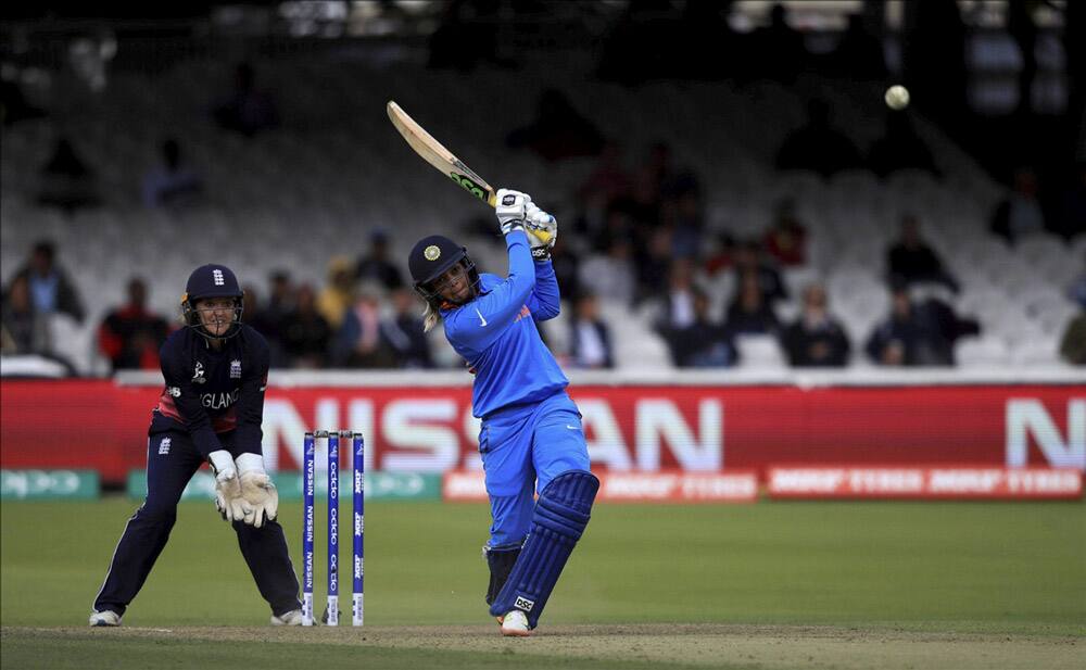 India's Veda Krishnamurthy bats