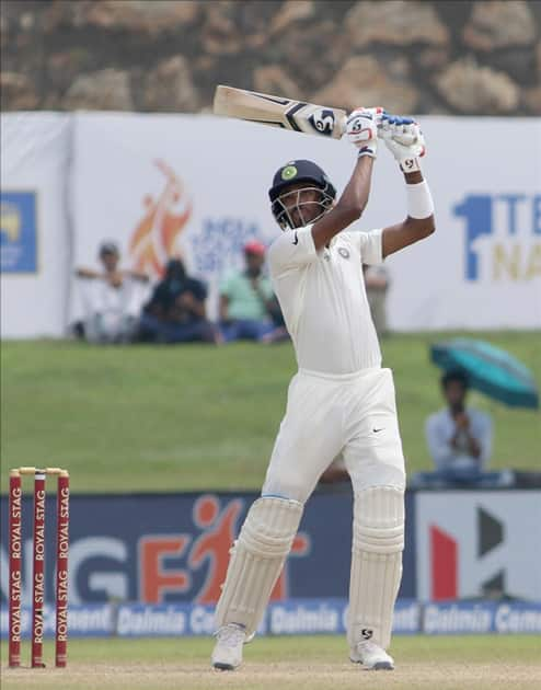 Hardik Pandya plays a shot