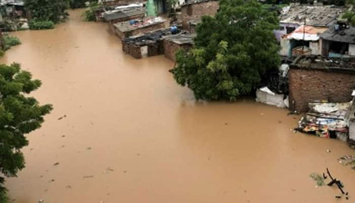 Vasundhara Raje conducts aerial survey of flood-hit Jalore